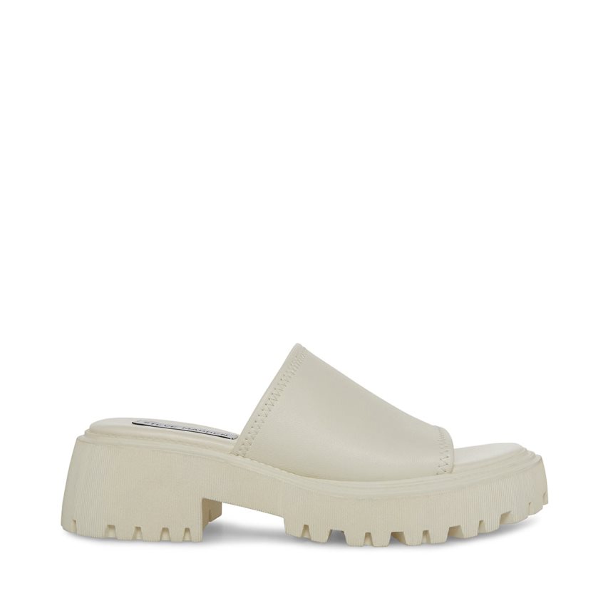 Sandalias de Plataforma Steve Madden Sophina Cuero Mujer Blancas | ES CI6231